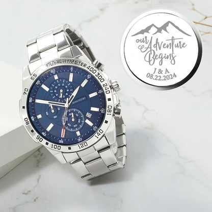 Personalized Mens Watch, Boyfriend Gift, Anniversary Gift